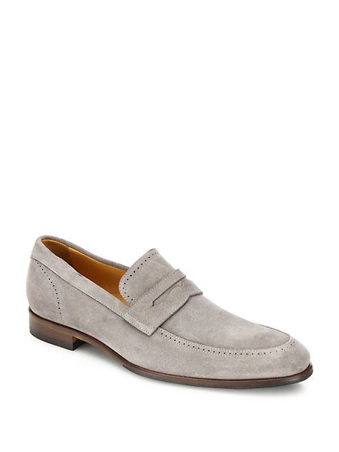 Saks Fifth Avenue Collection - Suede Penny Loafers