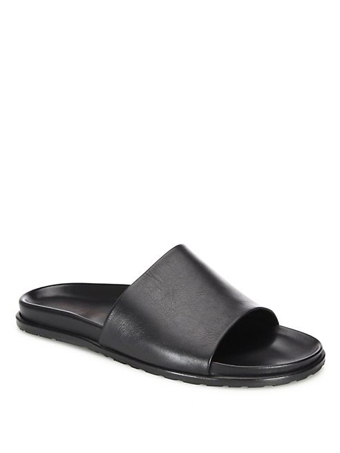 Saks Fifth Avenue Collection - Slide Leather Sandals