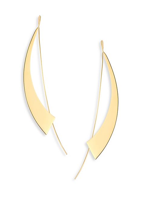 LANA JEWELRY - Large Gloss Hooked on Hoops Threader Earrings