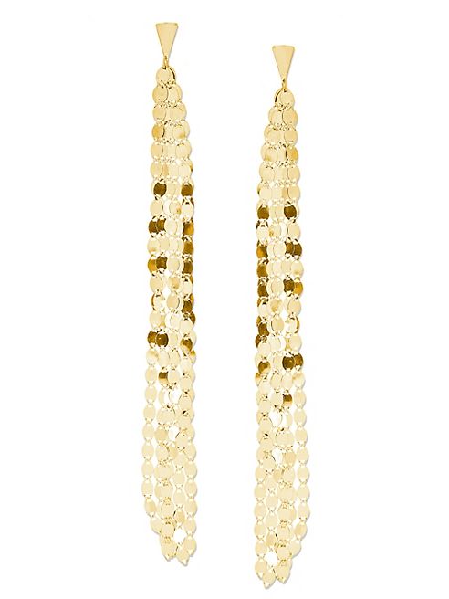 LANA JEWELRY - Nude Tassel 14K Yellow Gold Ear Dusters