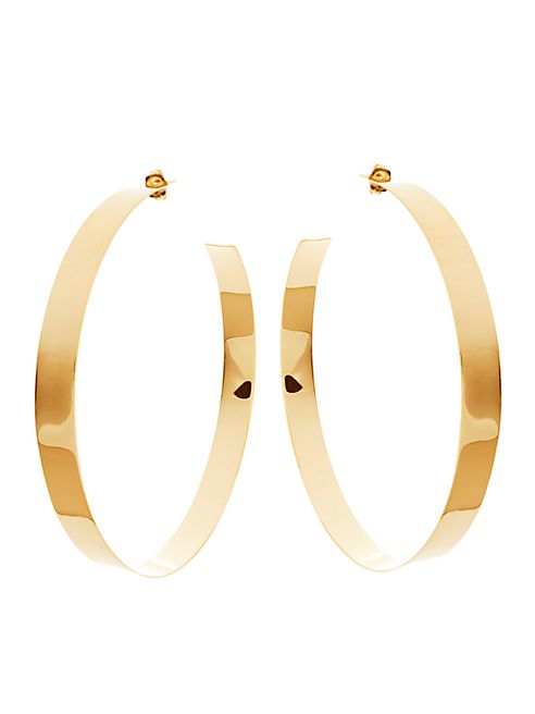 LANA JEWELRY - Large Vanity 14K Yellow Gold Hoop Earrings/2.5