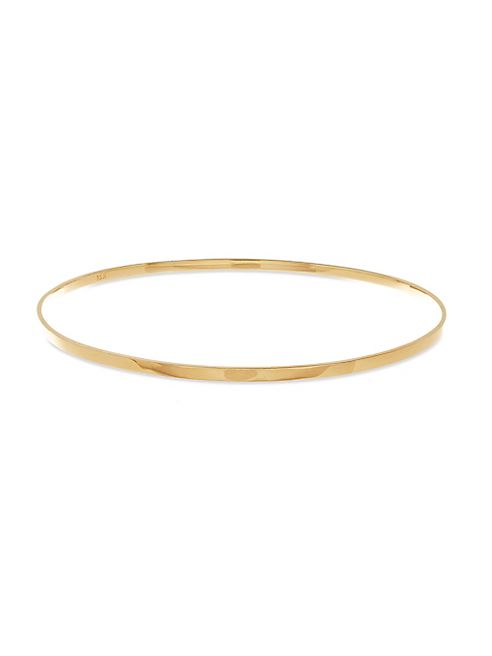 LANA JEWELRY - Small Vanity 14K Yellow Gold Bangle Bracelet