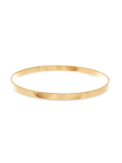 LANA JEWELRY - Medium Vanity 14K Yellow Gold Bangle Bracelet