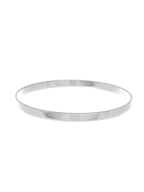 LANA JEWELRY - Medium Vanity 14K White Gold Bangle Bracelet