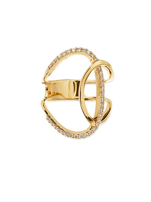 LANA JEWELRY - Illuminating Diamond & 14K Yellow Gold Ring