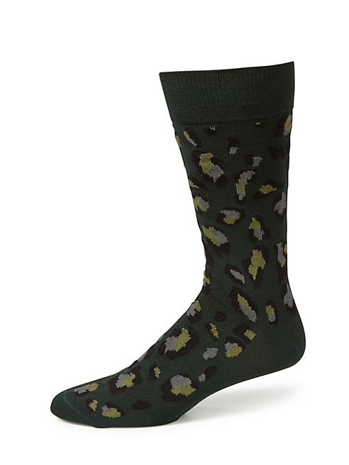 Paul Smith - Patterned Cotton Blend Socks