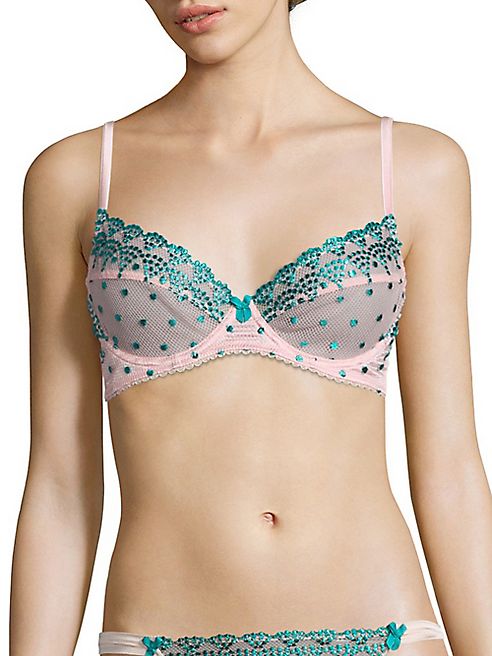 Mimi Holliday - Rose Comfort Jade Dotty Lace Bra