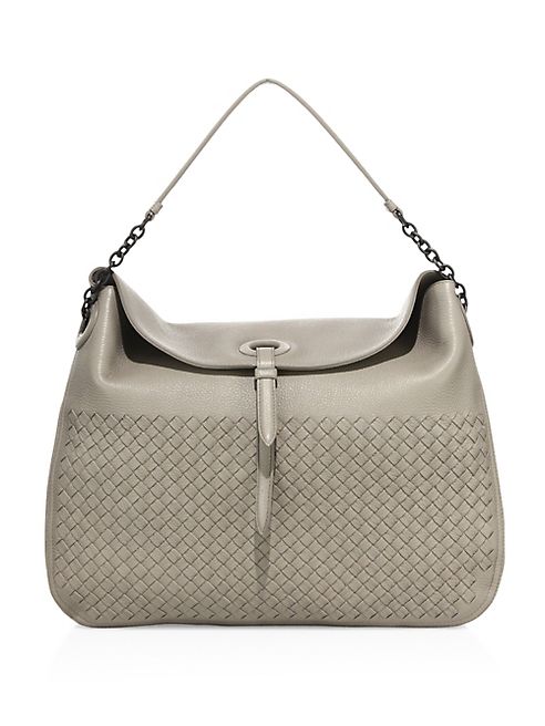 Bottega Veneta - Cervo Intrecciato Leather Hobo Bag