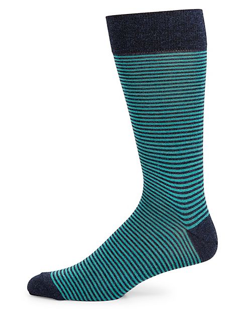 Saks Fifth Avenue Collection - Cigarette Striped Socks