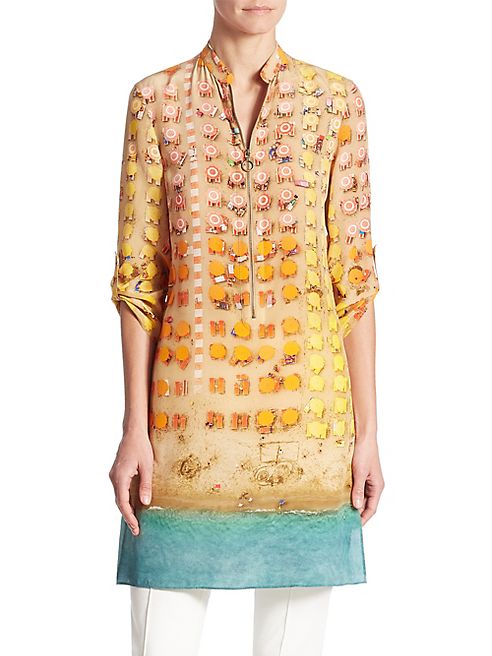 Akris punto - Riviera-Print Silk Tunic