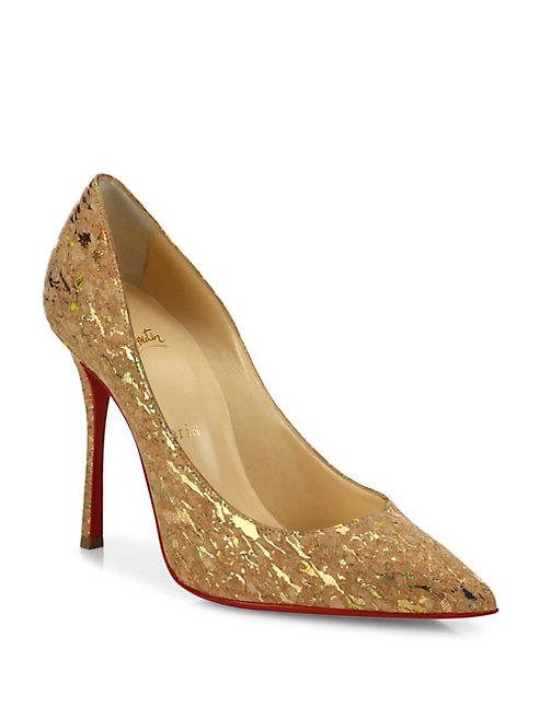 Christian Louboutin - Decoltish 100 Cork Point Toe Pumps