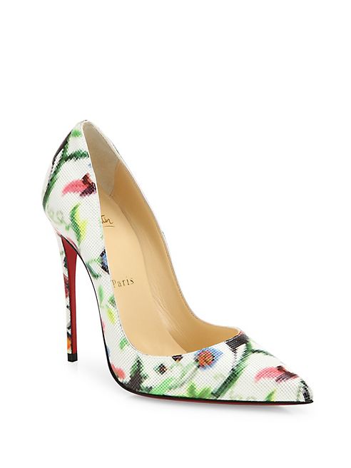 Christian Louboutin - So Kate 120 Mosaic Patent Leather Pumps