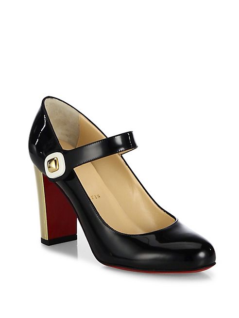 Christian Louboutin - Bibaba Patent Leather Mary Jane Pumps