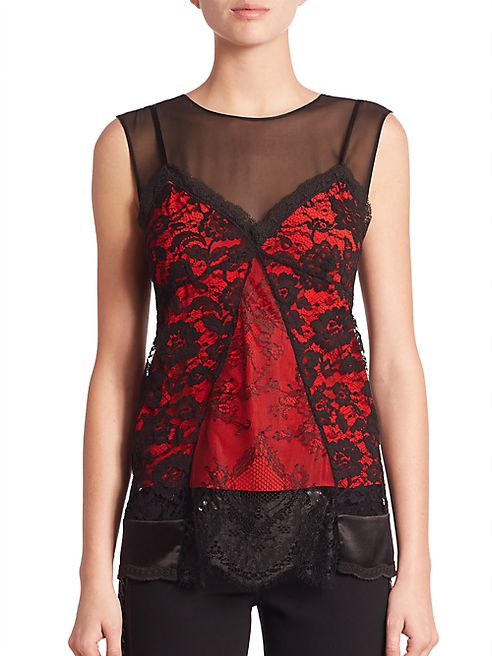 Altuzarra - Sonora Lace Sheer Top