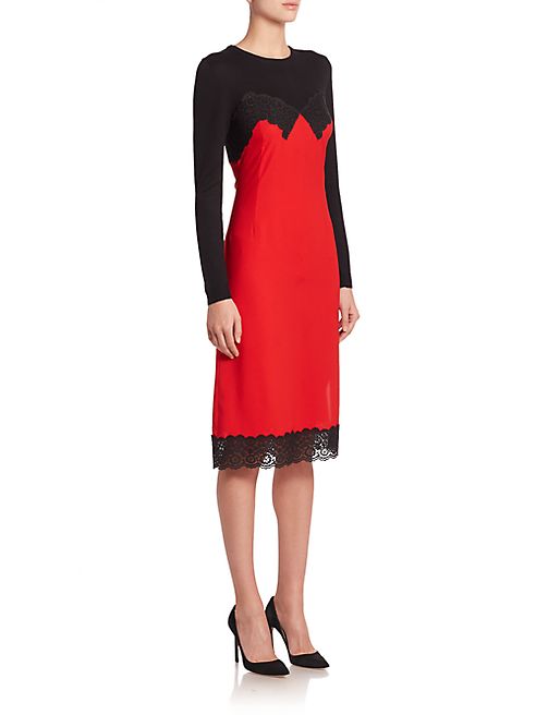 Altuzarra - Debbie Knit-Silk Lingerie Long-Sleeve Dress