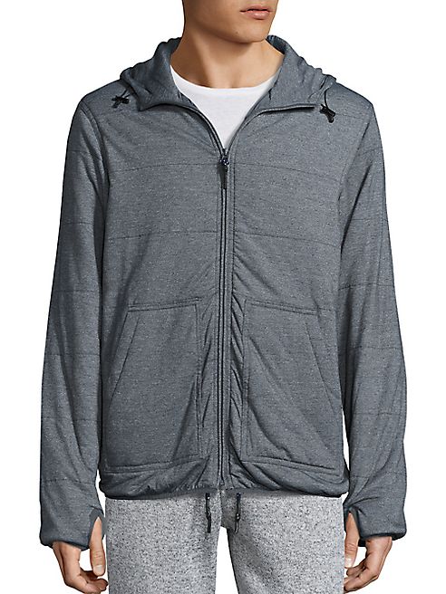 Surfside Supply Co. - Quilted Zip Fleece Hoodie