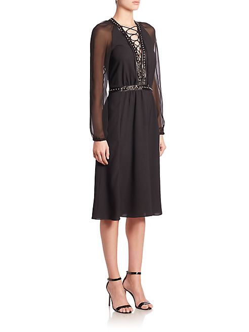 Altuzarra - Millows Studded Lace-Up Dress