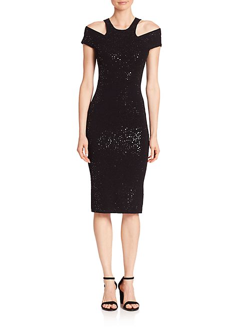 Michael Kors Collection - Paillette Racer Sheath Dress