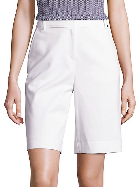 St. John - Sport Collection Emma Cotton-Blend Shorts