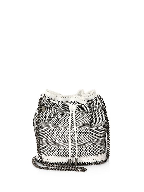 Stella McCartney - Small Woven Bucket Bag