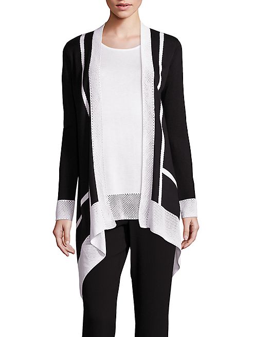 St. John - Sport Collection Crochet Border Cardigan