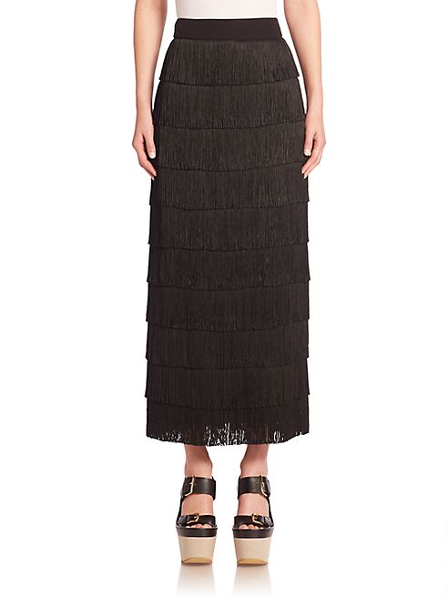 Stella McCartney - Silk Fringe Maxi Skirt