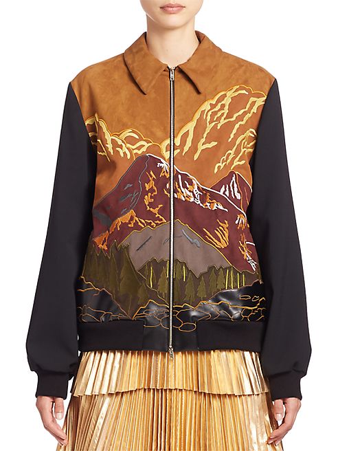 Stella McCartney - Mountain Scenery Zip Bomber Jacket