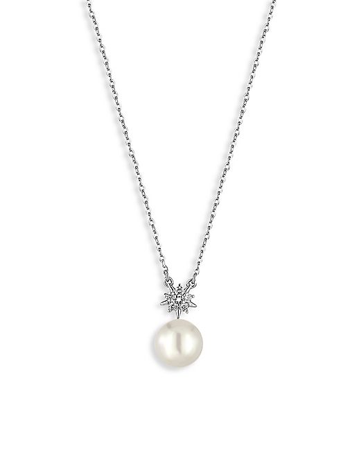 Majorica - North Star Crystal & Faux-Pearl Pendant Necklace