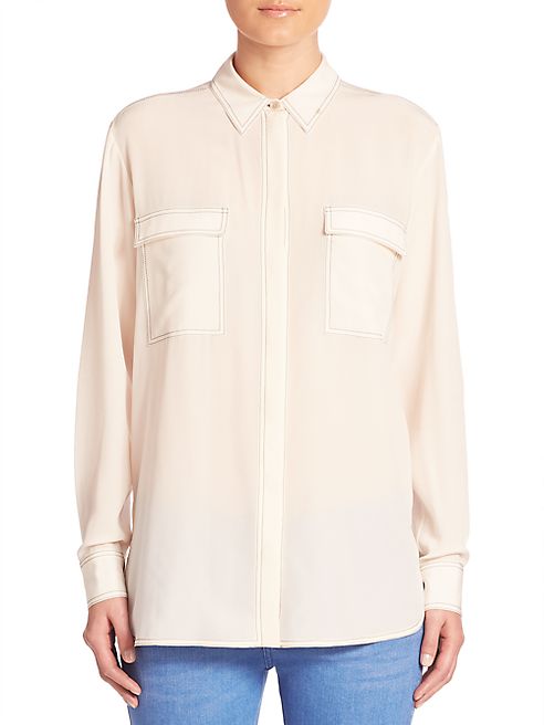 Stella McCartney - Contrast Stitch Button-Down Blouse