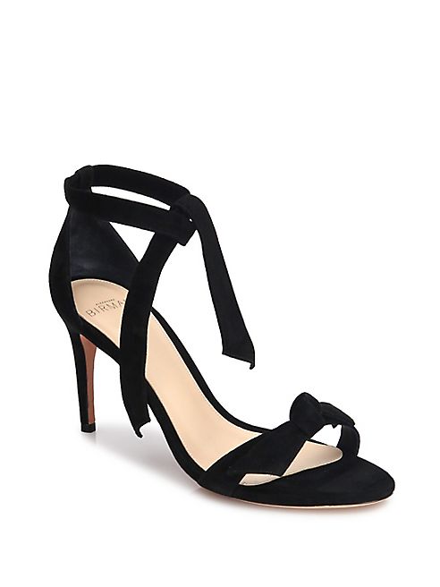 Alexandre Birman - Patty Suede Bow Tie d'Orsay Sandals