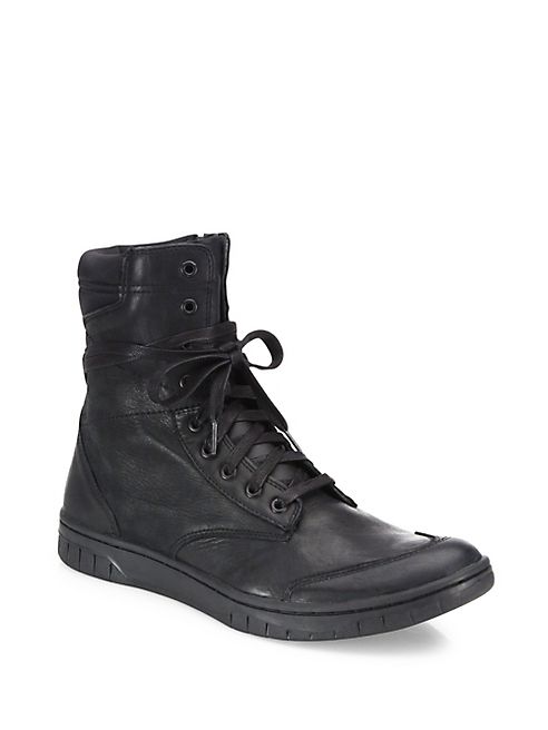 Diesel - S-Boulevard Leather Ankle Boots