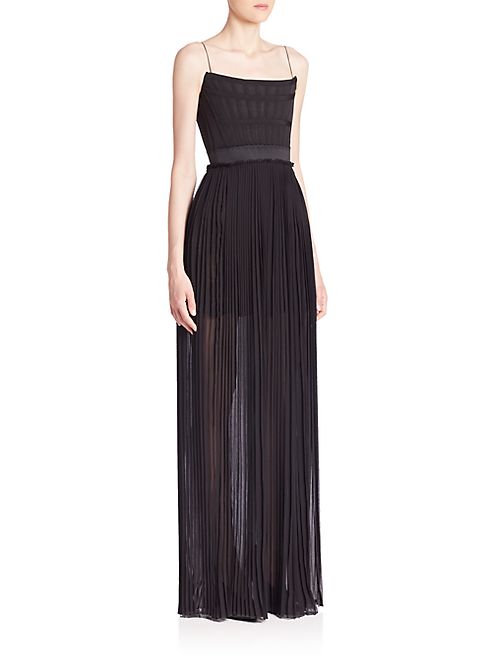 Stella McCartney - Pleated Silk Corset Gown