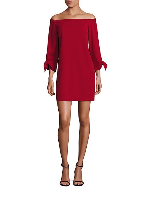 Tibi - Structured Off-The-Shoulder Crepe Dress