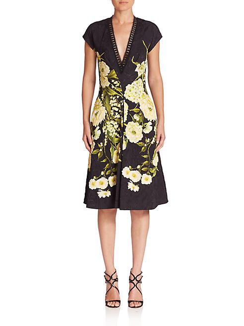 Naeem Khan - Floral Printed Dress