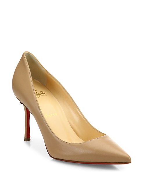 Christian Louboutin - Decoltish Leather Point Toe Pumps