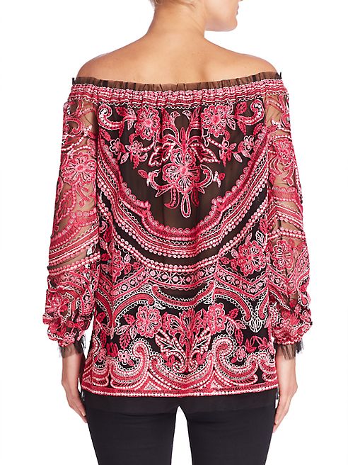 Naeem Khan - Off-The-Shoulder Blouse