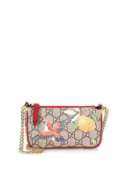 Gucci - Tian GG Canvas Chain Pouch