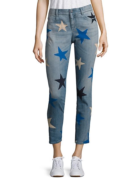 Stella McCartney - Star-Print Skinny Ankle Grazer Jeans