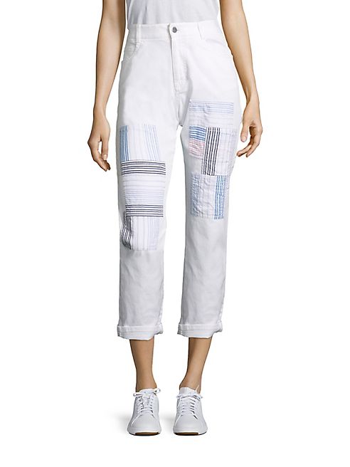 Stella McCartney - Patchwork Cropped Pants