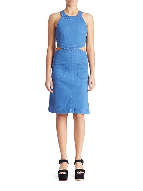 Stella McCartney - Cutout Denim Dress