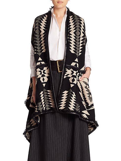 Ralph Lauren Collection - Serape Reversible Poncho