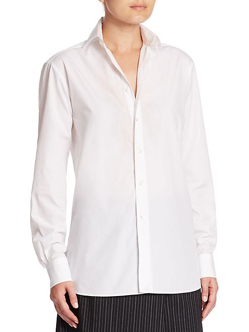 Ralph Lauren Collection - Adrien Cotton Boyfriend Shirt