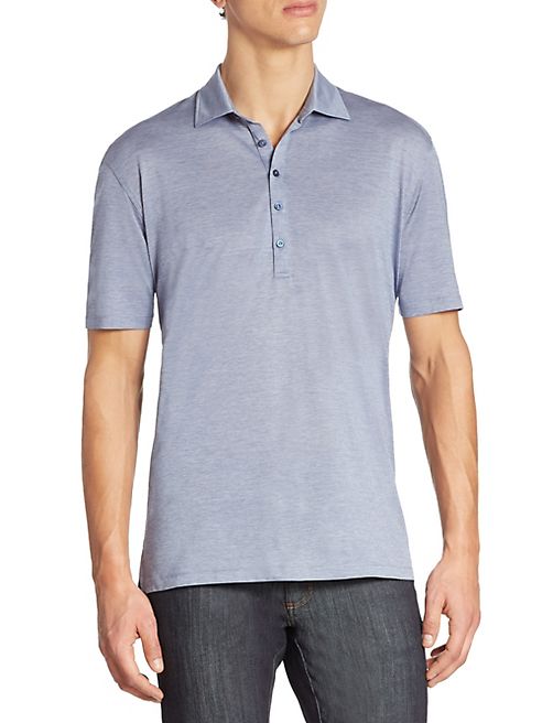 Ermenegildo Zegna - Short-Sleeve Oxford Polo