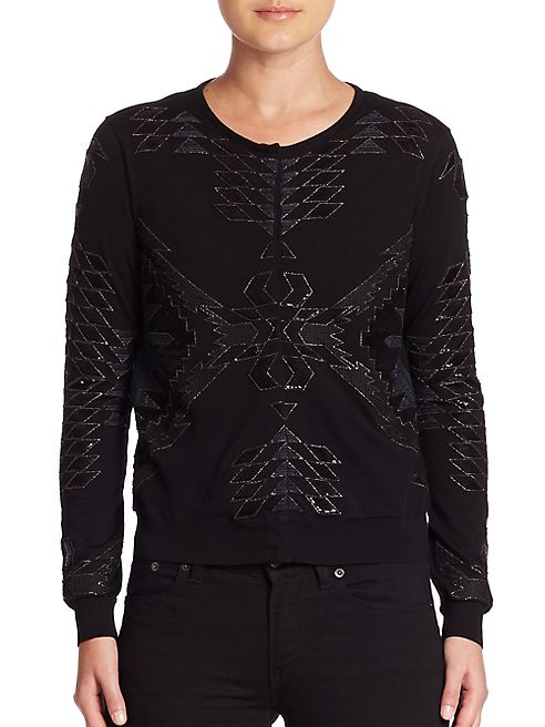 Ralph Lauren Collection - Beaded Wool Cardigan