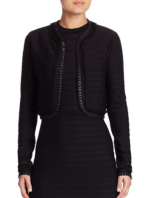 Ralph Lauren Collection - Long-Sleeve Short Jacquard Jacket