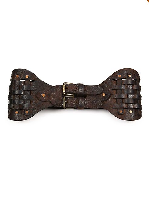 Ralph Lauren Collection - Lacing Leather Corset Belt