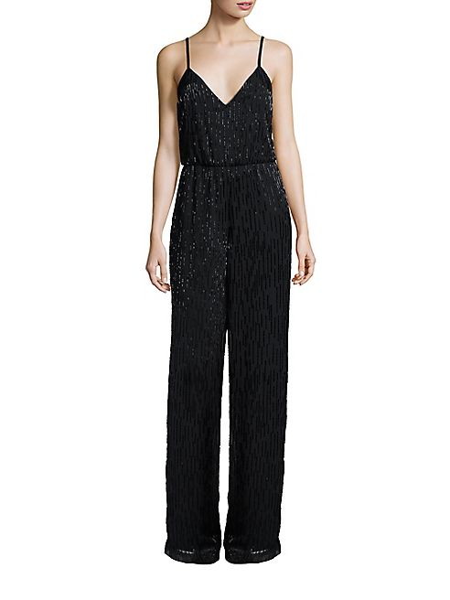 Alice + Olivia - Porsha Beaded Blouson Jumpsuit