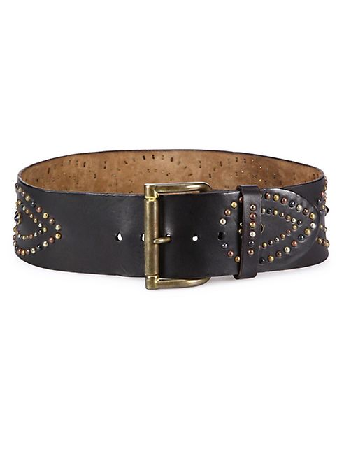 Ralph Lauren Collection - Studded Leather Belt