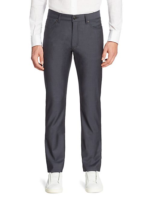 Ermenegildo Zegna - Long Wool Trousers