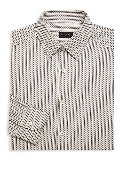 Ermenegildo Zegna - Regular-Fit Diamond Dress Shirt